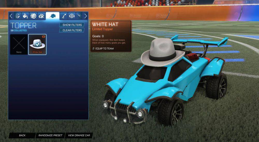 White Hat di Rocket League (dok. Psyonix)