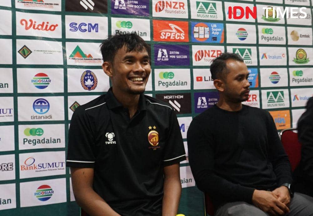 Bek Sriwijaya M Rifqi usai laga kontra PSMS (IDN Times/Doni Hermawan)