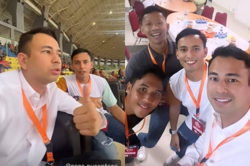 potret Raffi Ahmad di laga RANS melawan Persija (instagram.com/raffinagita1717)