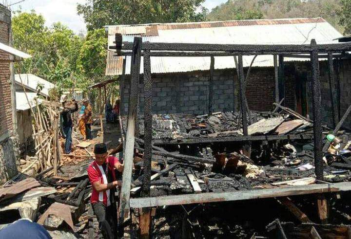 Foto kondisi rumah usai terbakar (Dok/Istimewa)