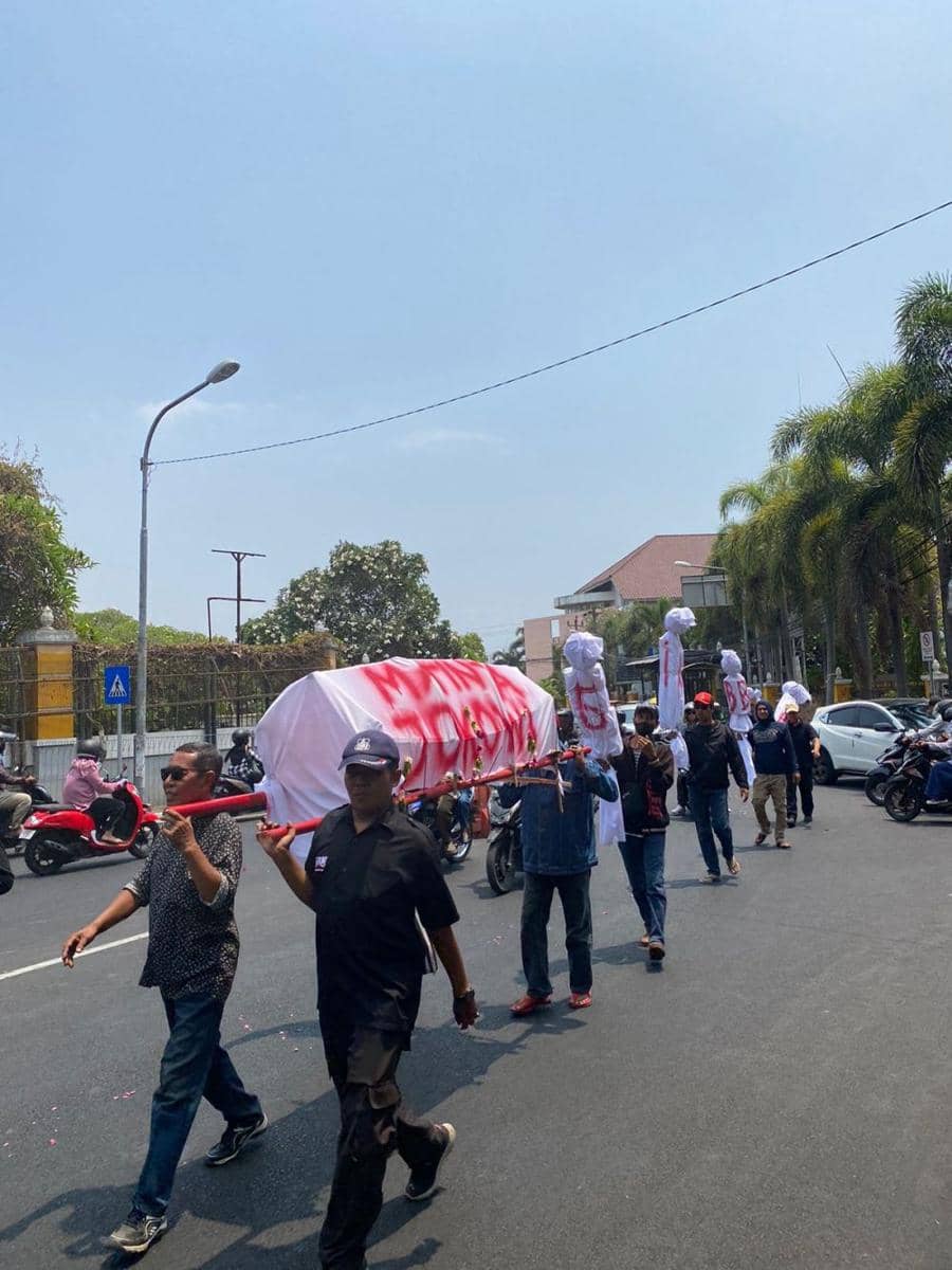 Aksi Gerakan Rakyat Yogya Melawak, Senin (23/10/2023). (Dok. Istimewa)