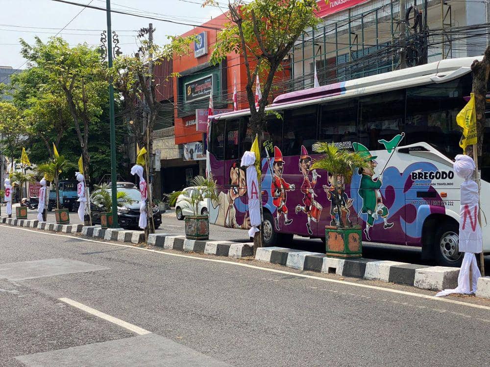 Aksi Gerakan Rakyat Yogya Melawak, Senin (23/10/2023). (Dok. Istimewa)