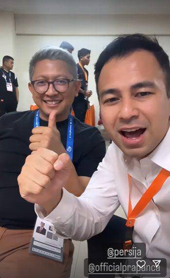 potret Raffi Ahmad di laga RANS melawan Persija (instagram.com/raffinagita1717)