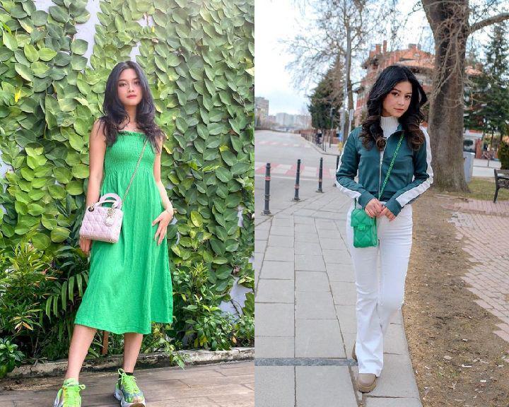 9 Ide OOTD Nuansa Hijau ala Yoriko Angeline yang Fresh dan Trendi