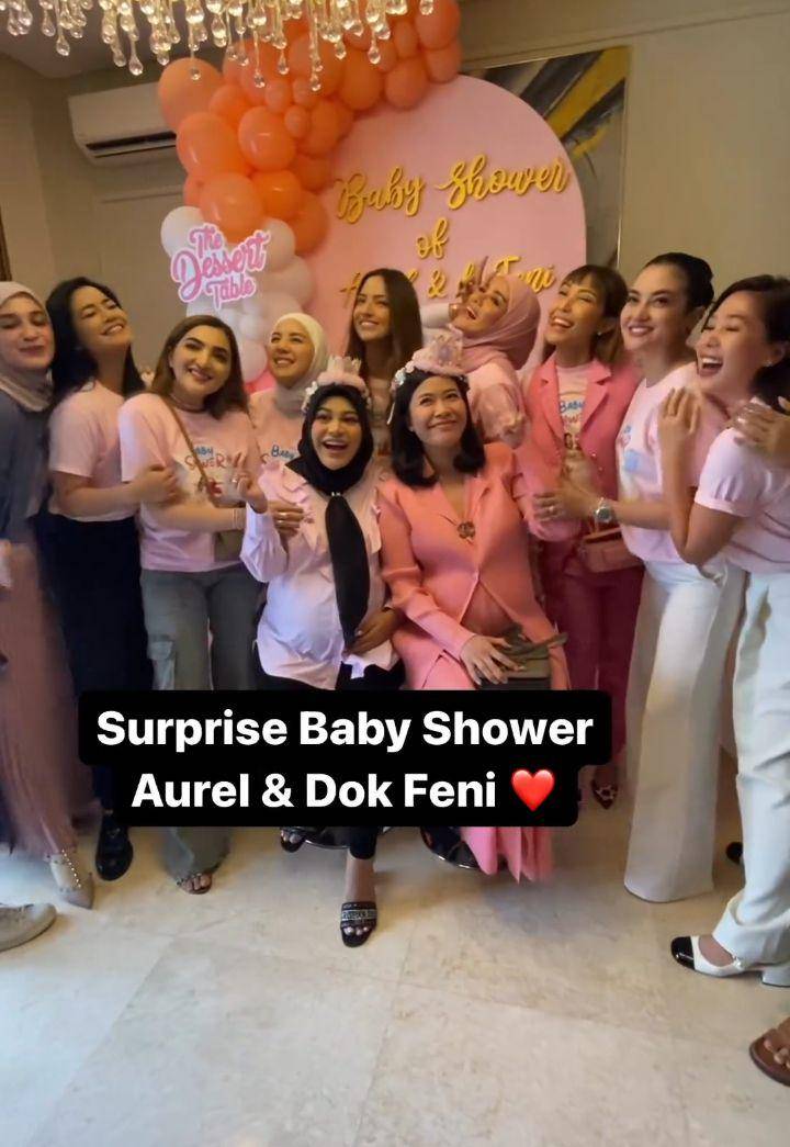 Surprise baby shower geng cendol (Instagram.com/tya_ariestya)