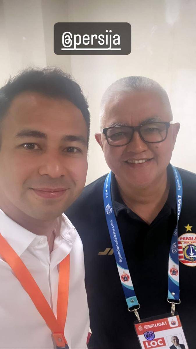 potret Raffi Ahmad di laga RANS melawan Persija (instagram.com/raffinagita1717)
