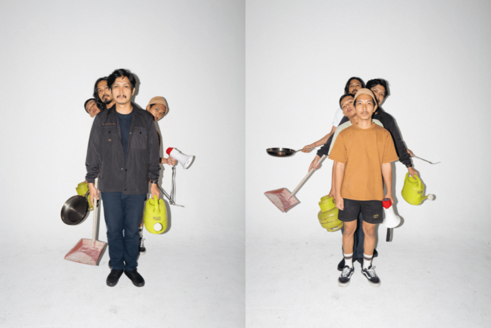 Artwork untuk "Satu Sama Lain", album penuh kedua band pop folk asal Makassar yakni Kapal Udara. (Dok. Istimewa)