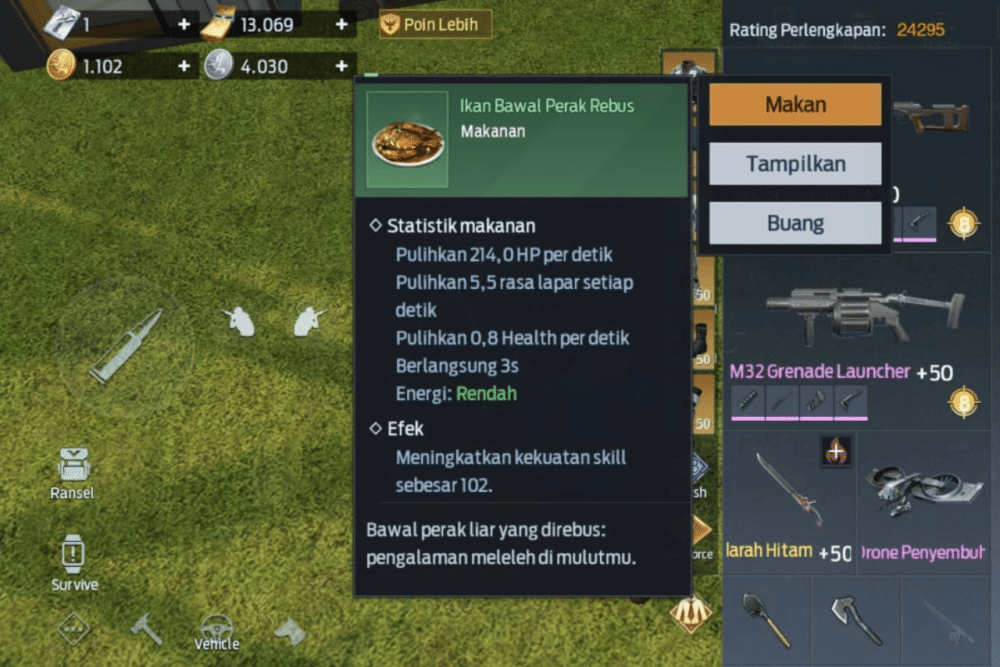 3 Cara Bikin Buff Makanan Skill Strenght Terbesar di Undawn