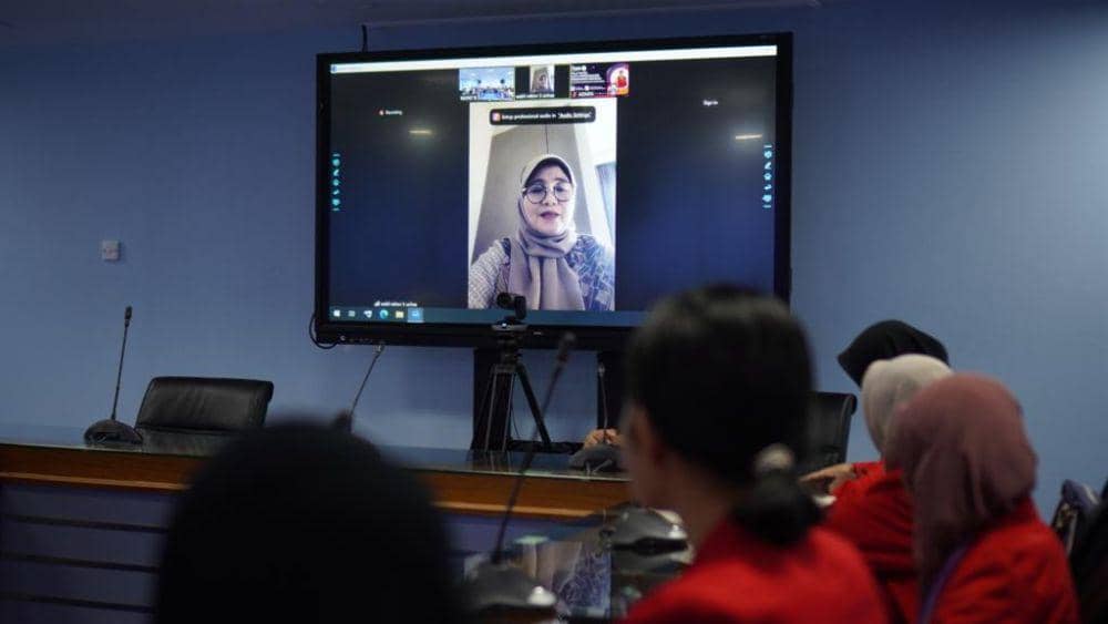 Suasana pelatihan Duta Pencegahan Kekerasan Seksual oleh Satgas PPKS Universitas Hasanuddin di Gedung Rektorat Kampus Tamalanrea, Minggu 22/10/2023. (Dok. Biro Komunikasi Universitas Hasanuddin)