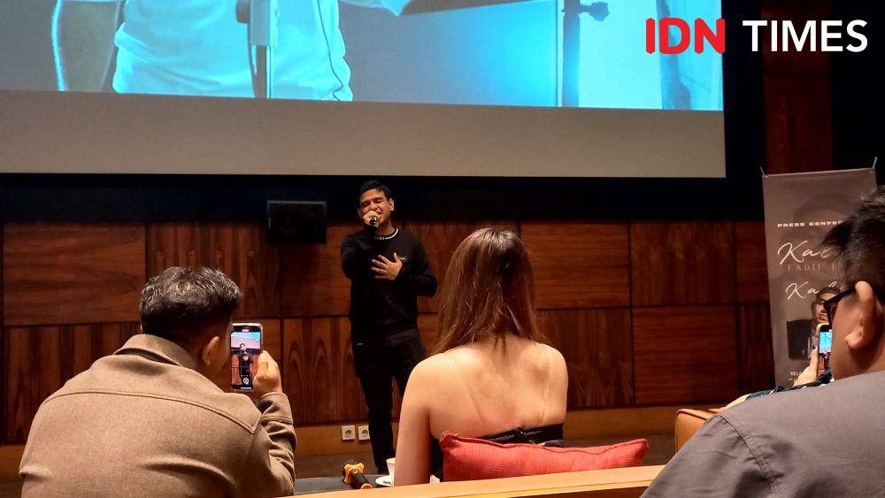 Fadil Jaidi di konferensi pers single "Kalah" pada Selasa (24/10/2023) di Kemang, Jakarta Selatan (IDN Times/Ines Suseno)