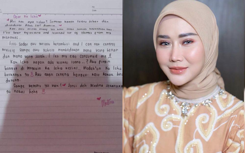 Marissya Icha Dapat 'Surat Cinta' dari Medina Zein, Apa Isinya?