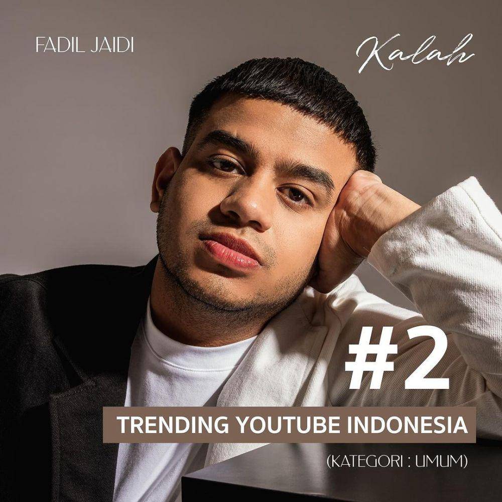 MV "Kalah" milik Fadil Jaidi masuk trending nomor dua di YouTube (instagram.com/insyncmusic.id)