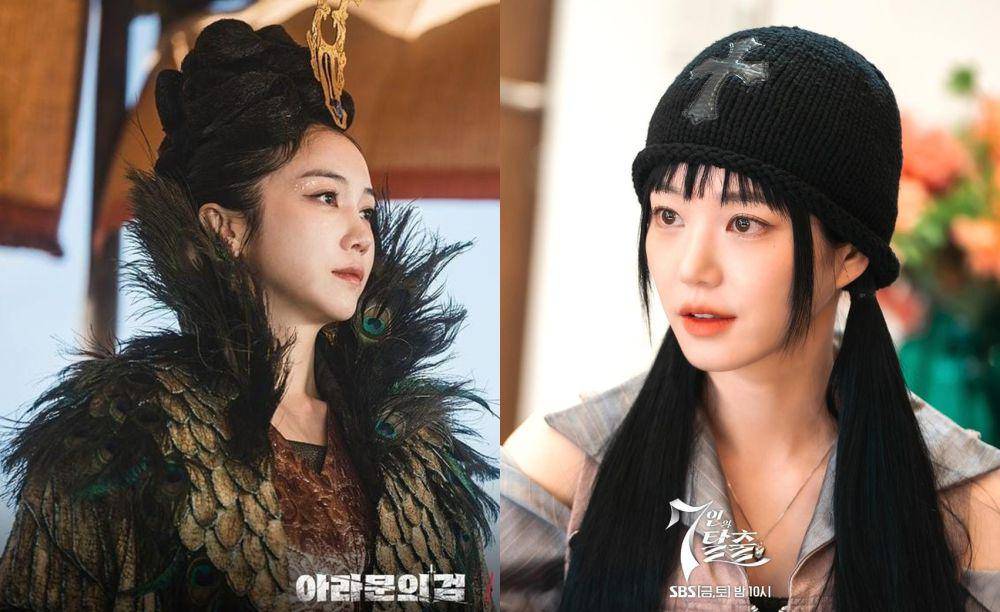 Kim Ok Vin di drama Arthdal Chronicles: The Sword of Aramun (instagram.com/tvn_drama) | Lee Yoo Bi di drama The Escape of the Seven (instagram.com/sbsdrama.official)