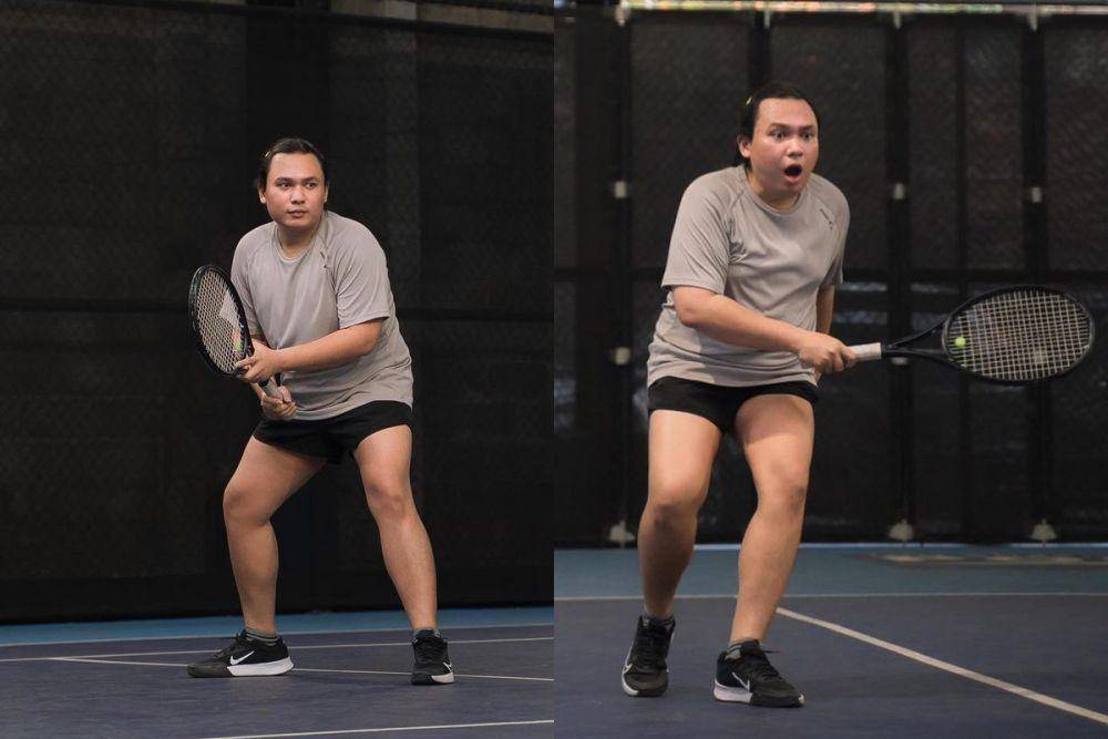 potret Keanu main tenis (instagram.com/keanuagl)