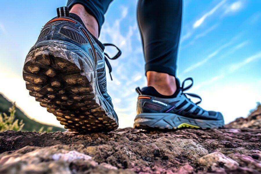 ilustrasi sepatu trail running (freepik.com/outcastdesign)