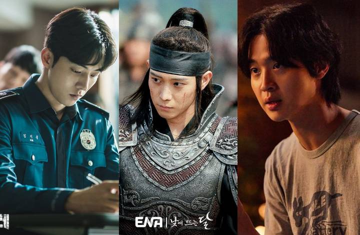 Nam Joo Hyuk di drakor Vigilante (instagram.com/disneypluskr) | Kim Young Dae di drakor Moon in The Day (instagram.com/channel.ena.d) | Jang Dong Yoon di drakor Daily Dose of Sunshine (instagram.com/netflixkr)
