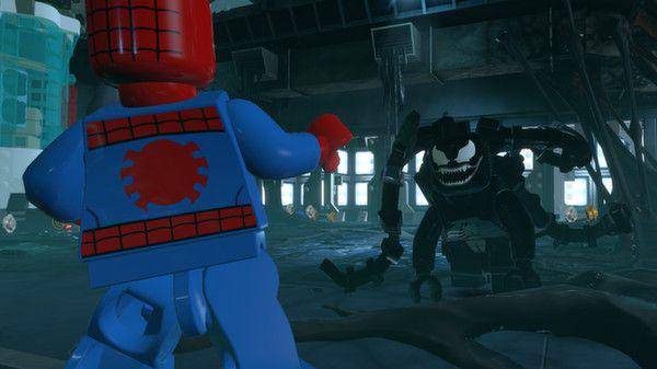 Spider-Man dan Venom (dok. Traveller's Tales/Lego Marvel Super Heroes)