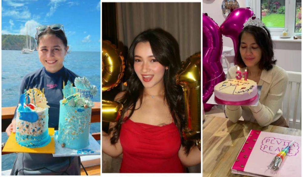 potret perayaan ultah Prilly di bulan Oktober 2023 (instagram.com/prillylatuconsina96) | potret perayaan ultah Megan di bulan Oktober 2023 (instagram.com/megandomani1410) | potret perayaan ultah Pevita di bulan Oktober 2023 (instagram.com/pevpearce)