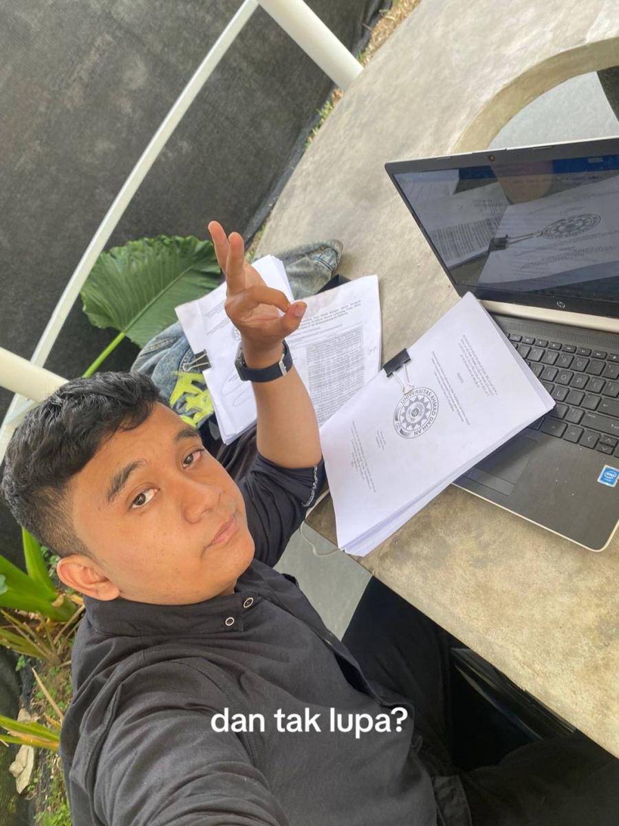 mahasiswa tulis nama Cipung di skripsi (tiktok.com/@_thoriqfh)