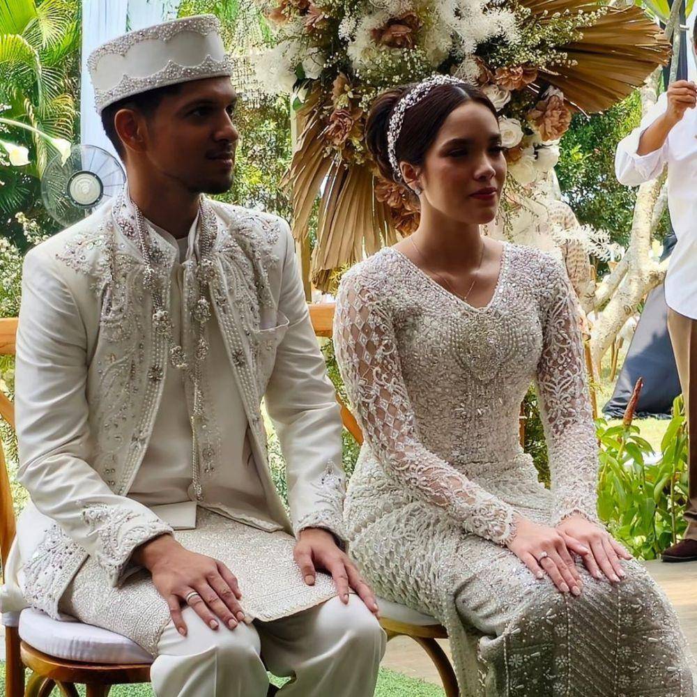 makeup dan busana pernikahan ipar shireen sungkar (instagram.com/danielmarguari)