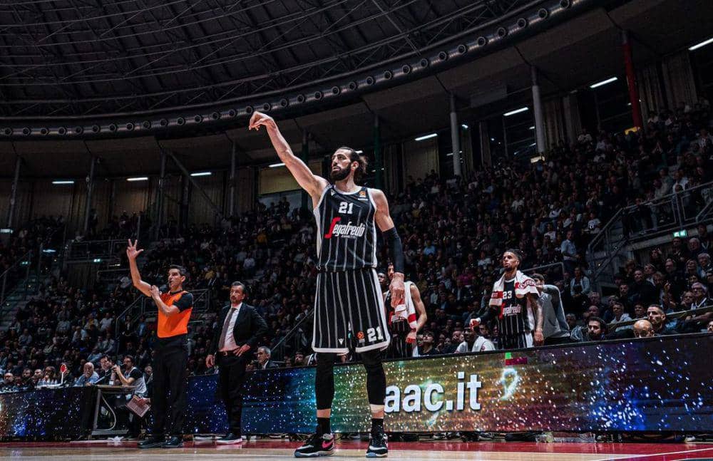 Tornike Shengelia saat berseragam Virtus Bologna. (instagram.com/tshengel1a)