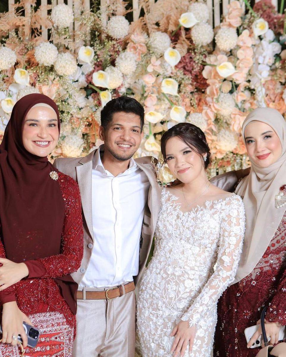 makeup dan busana pernikahan ipar shireen sungkar (instagram.com/zaskiasungkar15)