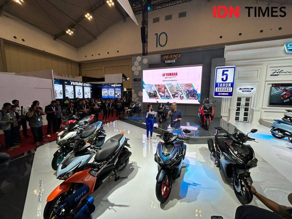 Booth Yamaha di IMOS+ 2023 (IDN Times/Fadhliansyah)
