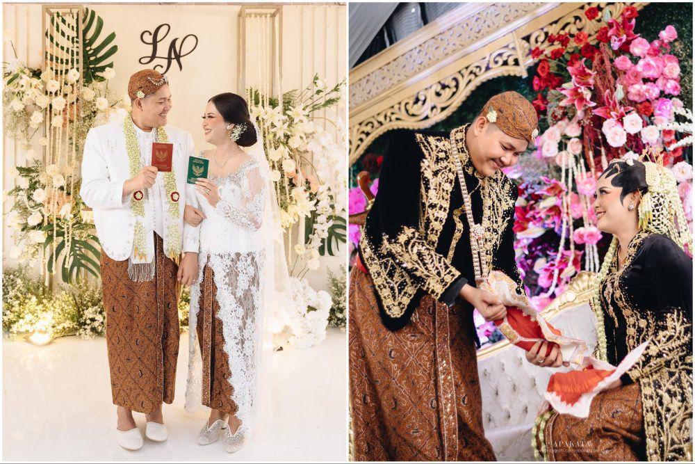 10 Foto Pernikahan Nopek Novian yang Baru Publish, Kental Adat Jawa!