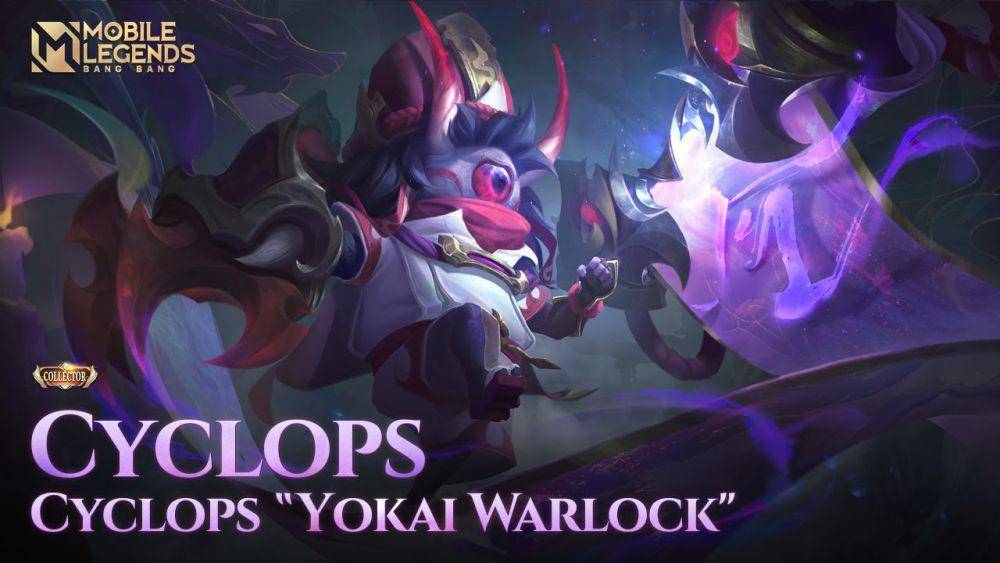 tampilan skin Cyclops Yokai Warlock (dok. Moonton/Mobile Legends)