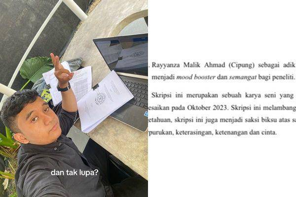 mahasiswa tulis nama Cipung di skripsi (tiktok.com/@_thoriqfh)