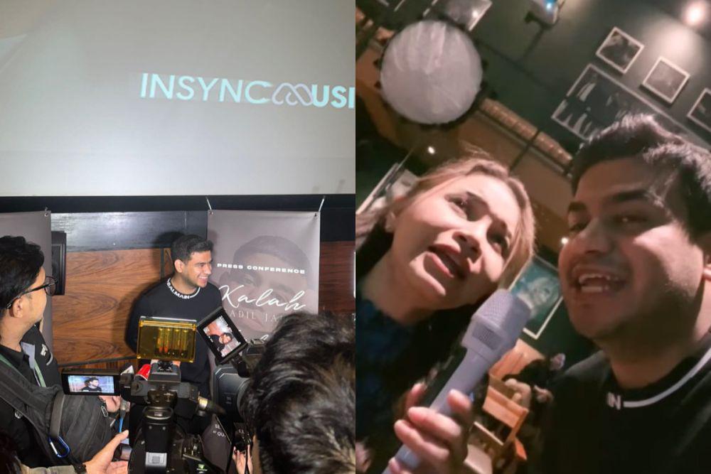 7 Potret Fadil Jaidi Konferensi Pers Lagu Baru, Duet dengan Rossa!