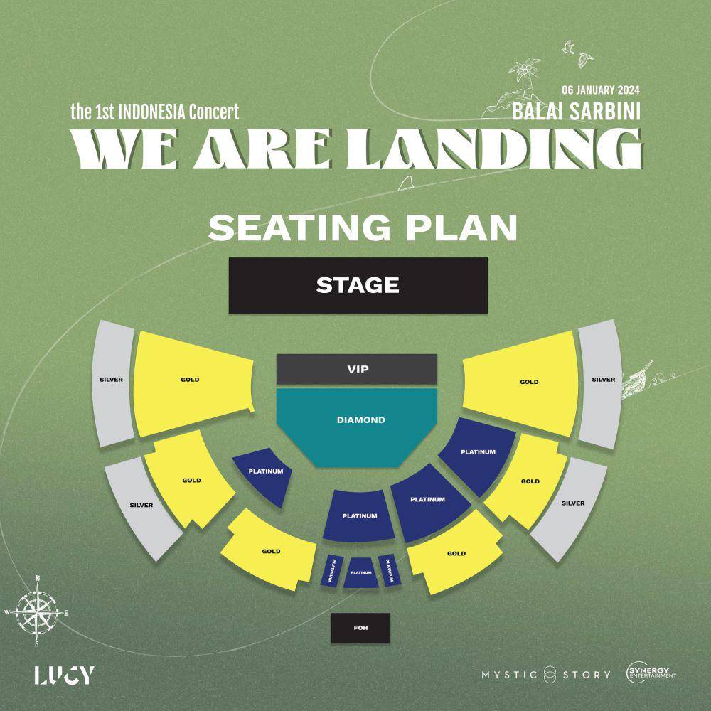 Tata letak penonton konser LUCY (x.com/SynergEntGlobal)