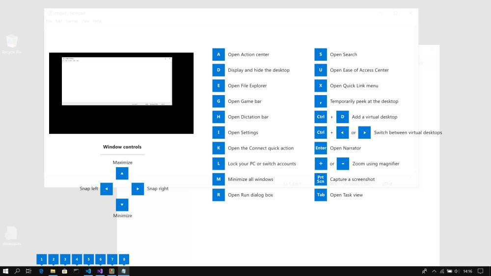 ilustrasi shortcut windows (dok.microsoft)