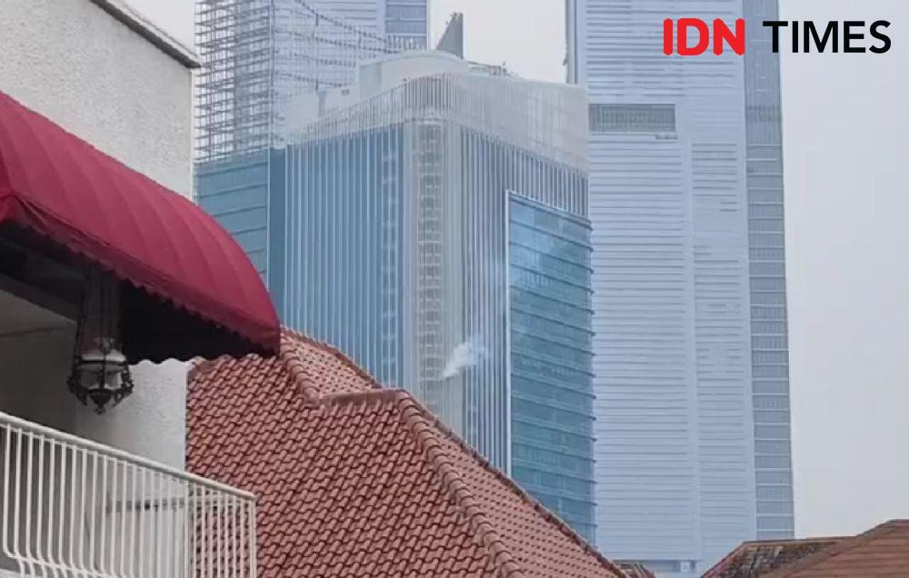 Heboh Kepulan Asap di Gedung Sekitar Bundaran HI, Damkar: Itu Simulasi