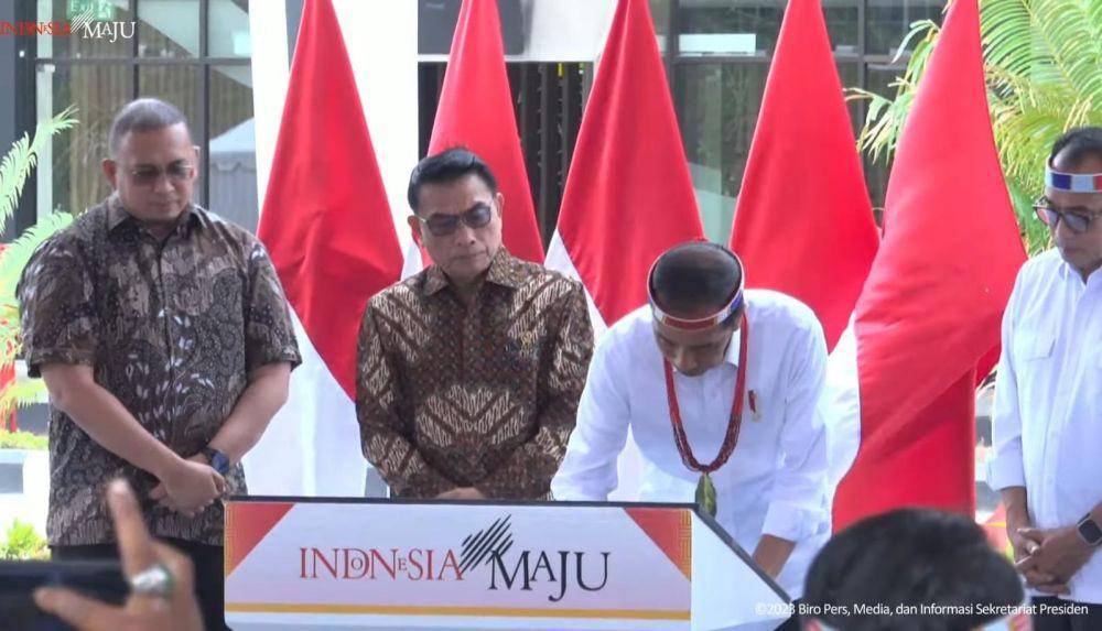 Presiden Jokowi resmikan Bandara Mentawai (youtube.com/Sekretarait Presiden)