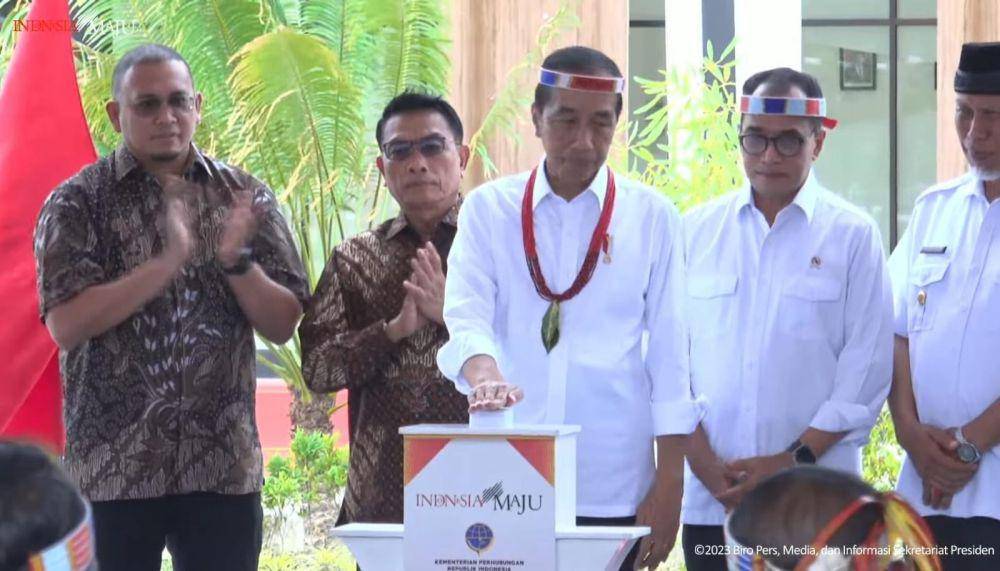 Presiden Jokowi resmikan Bandara Mentawai (youtube.com/Sekretarait Presiden)