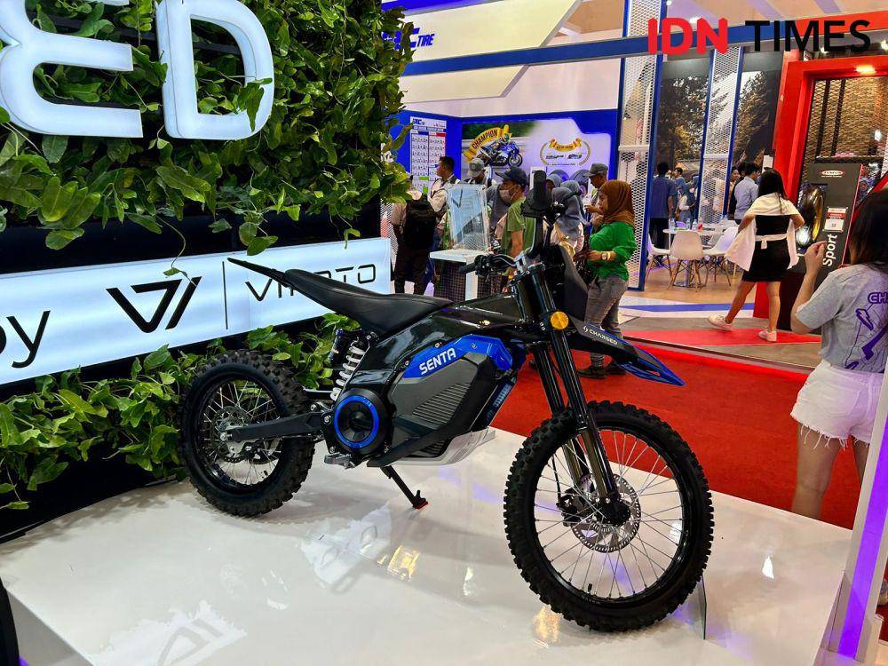 Beberapa lini motor listrik dipamerkan (IDN Times/Fadhliansyah)