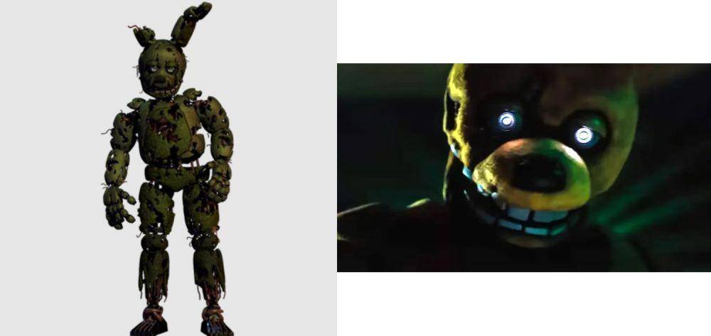 perbandingan animatronik Five Nights at Freddy's (dok. ScottGames | dok. Universal Pictures)