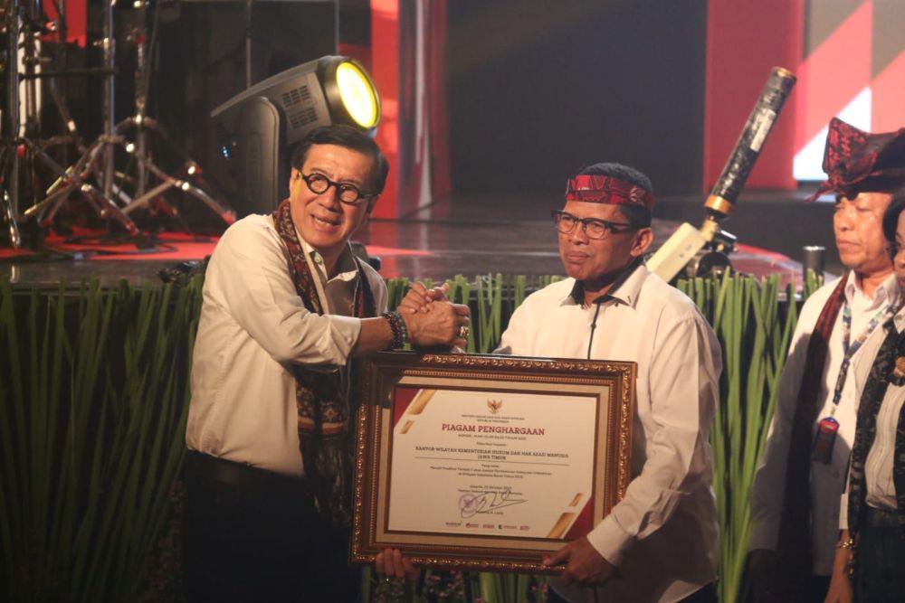 Layanan Kekayaan Intelektual Baik, Kemenkumham Jatim Raih Penghargaan