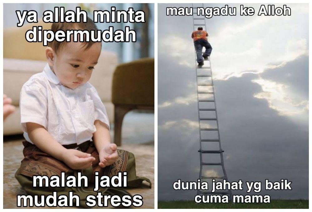 Hidup Lagi Pusing-Pusingnya, Ini 8 Meme Lucu Ngadu ke Tuhan