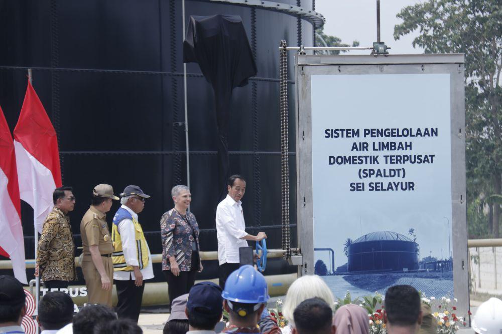 Jokowi Resmikan Pengolahan Air  Limbah Palembang Pertama di Indonesia
