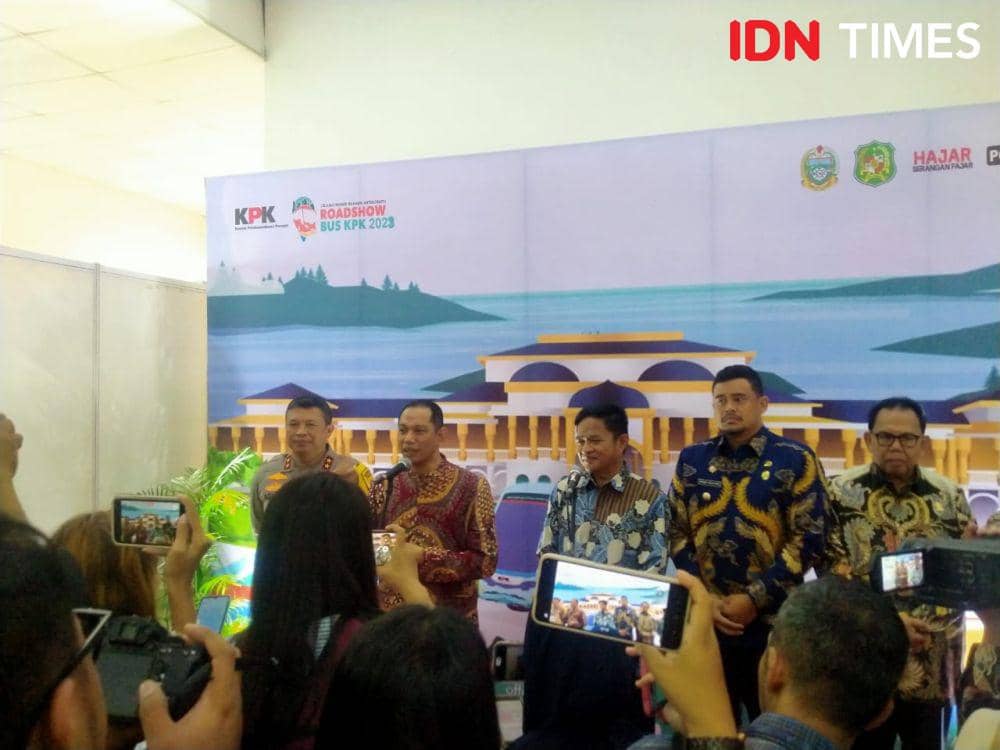 Pimpinan KPK, Nurul Ghufron saat konferensi pers (IDN Times/Eko Agus Herianto)