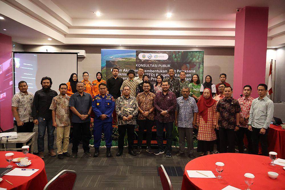 Konsultasi Publik Kajian Akademis Pembentukan Unit Pelaksana Teknis Daerah (UPTD) untuk mengelola Kawasan Konservasi Perairan Daerah (KKPD). (Dok. IDN Times)