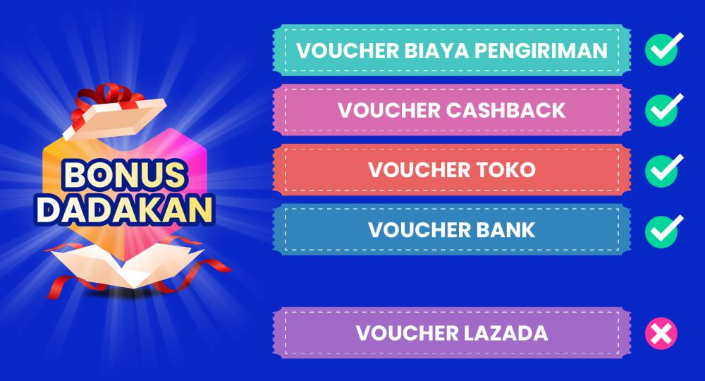 Bonus Dadakan Lazada (lazada.co.id)