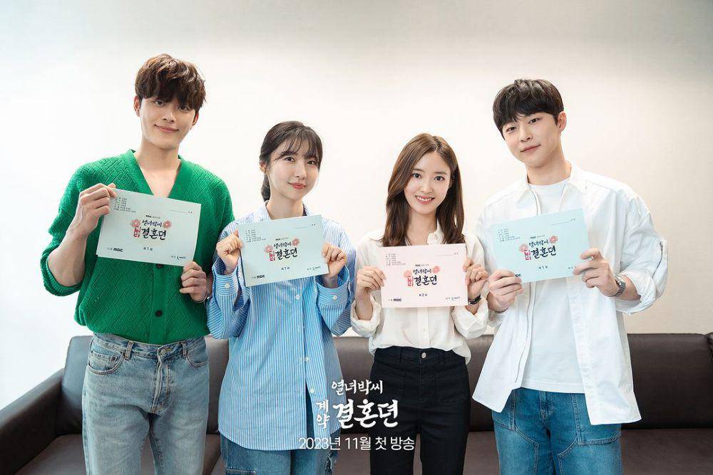 para cast drama Park Contract Marriage Story saat pembacaan naskah (instagram.com/mbcdrama_now)