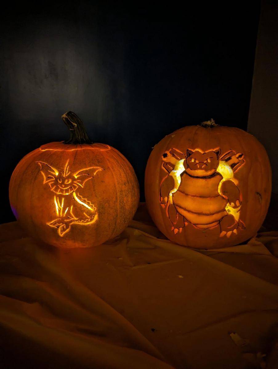 potret dekorasi Halloween labu bentuk Pokémon (reddit.com/user/k_Wobie)