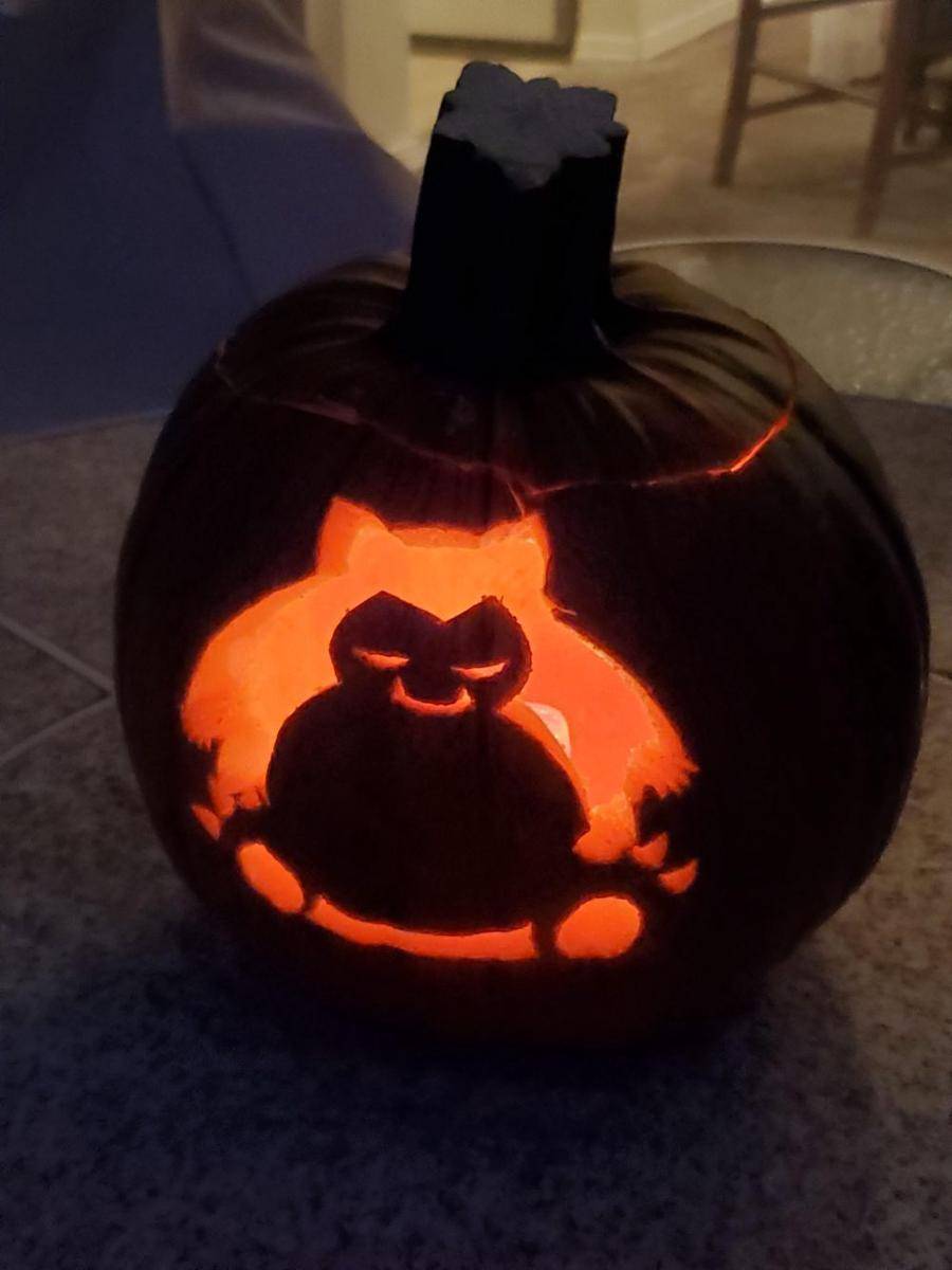 potret dekorasi Halloween labu bentuk Pokémon (reddit.com/user/Mox_Fox)