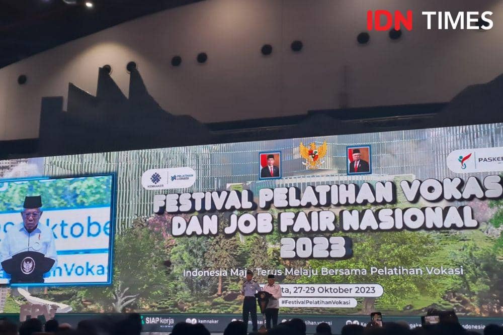 Festival Pelatihan Vokasi dan Job Fair Nasional 2023. (IDN Times/Triyan)