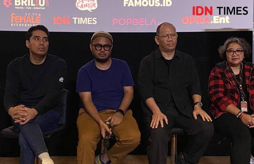 konferensi pers Pertaruhan the Series 2 di Kawasan Senayan, Jakarta, Jumat (27/10/2023) (IDN Times/Rani Asnurida)
