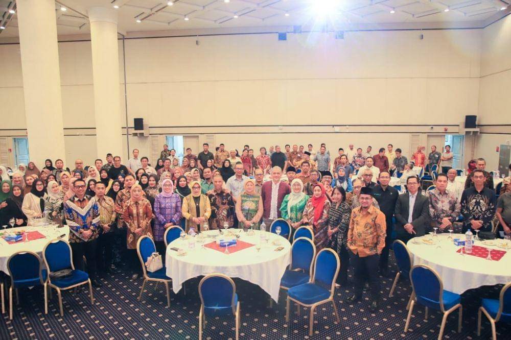 Acara Sosialisasi Permenaker Nomor 4 Tahun 2023 tentang Jaminan Sosial Pekerja Migran Indonesia di Qatar, Rabu (4/10/2023). (Dok. Kemnaker)